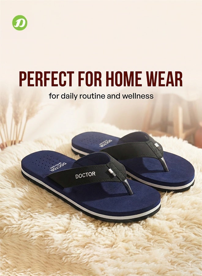 DOCTOR EXTRA SOFT Men’s Orthopedic Diabetic Anti-Skid Flip Flops D-24 | Lightweight Comfortable Daily Wear Slippers for Men D-24 - Image 2